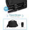 image:imageBAGSMART Small Camera Sling Bag for Photographers Compact Camera Shoulder Bags for DSLRSLRMirrorless Cameras Waterproof Crossbody Camera Case with Tripod Holder Grey01Black