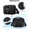 image:imageBAGSMART Small Camera Sling Bag for Photographers Compact Camera Shoulder Bags for DSLRSLRMirrorless Cameras Waterproof Crossbody Camera Case with Tripod Holder Grey01Black