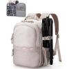 image:imageBAGSMART Camera Backpack DSLR SLR Small Camera Bags for Photographers Compatible for Sony Canon Nikon Shoulder Strap 2in1 Travel Backpack Fits 129 iPad GrayBeige