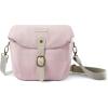 image:imageBAGSMART Camera Bag SLR DSLR Canvas Crossbody Camera Case Compact Camera Shoulder Bag with Rain Cover for Women and Men Ivory White04Light Pink