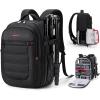 image:imageBAGSMART Camera Bag for DSLR Waterproof Camera Backpacks for Photographers Camera Case with Laptop Compartment156 BlackBlack
