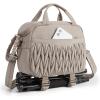 image:imageBAGSMART Camera Sling Bag Portable Small Camera Bags for Photographers with Tripod Holder Waterproof DSLRSLRCute Camera Case for Women with Rain Cover Compatible with Sony Canon Nikon BeigeBrown