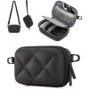 image:imageBAGSMART Digital Camera Case Protective Puffy Camera Case with 2 Carrying Ways Lightweight amp Waterproof Small Camera Bag for Canon PowerShot G7X Mark IIIIISony DSCW800DSCW830  BeigeBlack