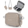 image:imageBAGSMART Digital Camera Case Protective amp Waterproof Small Camera Case with Shoulder Strap Lightweight Camera Sling Bag for Canon PowerShot ELPH 180190  Sony DSCW800DSCW830  PinkBrown