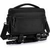 image:imageBAGSMART Small Camera Sling Bag for Photographers Compact Camera Shoulder Bags for DSLRSLRMirrorless Cameras Waterproof Crossbody Camera Case with Tripod Holder Grey01Black
