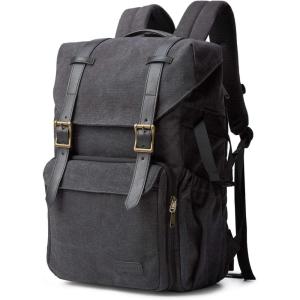 image:imageBAGSMART Camera Backpack DSLR Camera Bag Backpacks for Photographers Waterproof AntiTheft Photography Backpack with 15 Inch Laptop Compartment amp Tripod Holder Ivory WhiteEblackdouble Buckle