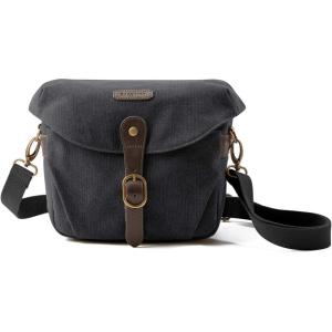 image:imageBAGSMART Camera Bag SLR DSLR Canvas Crossbody Camera Case Compact Camera Shoulder Bag with Rain Cover for Women and Men Ivory White01Black