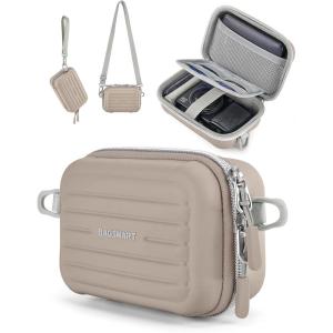 image:imageBAGSMART Digital Camera Case Protective amp Waterproof Small Camera Case with Shoulder Strap Lightweight Camera Sling Bag for Canon PowerShot ELPH 180190  Sony DSCW800DSCW830  PinkBrown