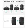 image:imageBAGSAMRT 60L Foldable Duffle Bag for Travel Large Travel Duffel Bag for Men 4 in 1 Travel Backpack Carry on Weekender Bag Light BrownGray