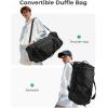 image:imageBAGSAMRT 60L Foldable Duffle Bag for Travel Large Travel Duffel Bag for Men 4 in 1 Travel Backpack Carry on Weekender Bag Light BrownLight Brown