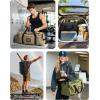 image:imageBAGSAMRT 60L Foldable Duffle Bag for Travel Large Travel Duffel Bag for Men 4 in 1 Travel Backpack Carry on Weekender Bag Light BrownLight Brown