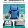 image:imageBAGSMART 2 Piece Swim Bag for Swimmers with Shoe Compartment 35L Waterproof Swim Backpack for Men and Women Swimming Sports Gym BagBlue