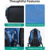 image:imageBAGSMART 2 Piece Swim Bag for Swimmers with Shoe Compartment 35L Waterproof Swim Backpack for Men and Women Swimming Sports Gym BagLight Gray