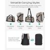 image:imageBAGSMART 4IN1 Gym Bag for Women Men TSA Lightweight Duffle Bag for Travel with Shoe Compartment amp Wet Pocket 22L30L38L Tactical Backpack with 40oz Water Bottle HolderJGreenish Gray
