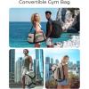 image:imageBAGSMART 4IN1 Gym Bag for Women Men TSA Lightweight Duffle Bag for Travel with Shoe Compartment amp Wet Pocket 22L30L38L Tactical Backpack with 40oz Water Bottle HolderJGreenish Gray