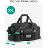 image:imageBAGSMART 4IN1 Gym Bag for Women Men TSA Lightweight Duffle Bag for Travel with Shoe Compartment amp Wet Pocket 22L30L38L Tactical Backpack with 40oz Water Bottle HolderAMilitary Black