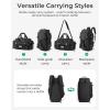 image:imageBAGSMART 4IN1 Gym Bag for Women Men TSA Lightweight Duffle Bag for Travel with Shoe Compartment amp Wet Pocket 22L30L38L Tactical Backpack with 40oz Water Bottle HolderAMilitary Black