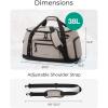 image:imageBAGSMART 4IN1 Gym Bag for Women Men TSA Lightweight Duffle Bag for Travel with Shoe Compartment amp Wet Pocket 22L30L38L Tactical Backpack with 40oz Water Bottle HolderJGreenish Gray