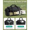 image:imageBAGSMART 4IN1 Gym Bag for Women Men TSA Lightweight Duffle Bag for Travel with Shoe Compartment amp Wet Pocket 22L30L38L Tactical Backpack with 40oz Water Bottle HolderAMilitary Black