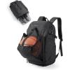 image:imageBAGSMART Basketball Gym Backpack for Men with Shoes Compartment Basketball Bag with Ball Holder Functional Gym Bag for Volleyball Soccer amp BaseballBlack