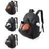 image:imageBAGSMART Basketball Gym Backpack for Men with Shoes Compartment Basketball Bag with Ball Holder Functional Gym Bag for Volleyball Soccer amp BaseballBlack