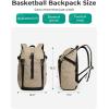 image:imageBAGSMART Basketball Gym Backpack for Men with Shoes Compartment Basketball Bag with Ball Holder Functional Gym Bag for Volleyball Soccer amp BaseballBlack