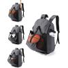 image:imageBAGSMART Basketball Gym Backpack for Men with Shoes Compartment Basketball Bag with Ball Holder Functional Gym Bag for Volleyball Soccer amp BaseballDark Gray