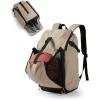 image:imageBAGSMART Basketball Gym Backpack for Men with Shoes Compartment Basketball Bag with Ball Holder Functional Gym Bag for Volleyball Soccer amp BaseballLight Brown