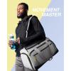 image:imageBAGSMART Gym Bag 31L Sports Travel Duffle Bag With Shoe Compartment Waterproof Gym Duffel Bag for MenampWomen Travel Carry On Weekender Workout Bag Grey