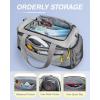 image:imageBAGSMART Gym Bag 31L Sports Travel Duffle Bag With Shoe Compartment Waterproof Gym Duffel Bag for MenampWomen Travel Carry On Weekender Workout Bag Grey