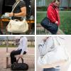 image:imageBAGSMART Gym Bag for Men 31L Sports Travel Duffle Bag With Shoe Compartment Waterproof Gym Duffel Bag for Men Travel Carry On Weekender Workout Bag Black