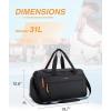 image:imageBAGSMART Gym Bag for Men 31L Sports Travel Duffle Bag With Shoe Compartment Waterproof Gym Duffel Bag for Men Travel Carry On Weekender Workout Bag Black