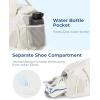 image:imageBAGSMART Gym Bag for Men Women Expandable Sports Duffel Bag Lightweight Workout Bag with Shoe Compartment amp Wet Pocket Water Resistant Weekend Overnight Bag for Travel Gym Beige