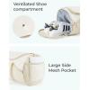 image:imageBAGSMART Gym Bag for Men amp Women Lightweight Duffel with Shoe Compartment Weekender Bags with Wet Pocket Workout Overnight Carry on for Travel BeigeBeige