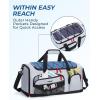 image:imageBAGSMART Gym Bag for Women amp Men Sports Travel Duffel Backpack with Shoe Compartment Laptop Compartment Water Resistant Carry On Weekender Bag for AirplaneDark Grey