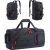image:imageBAGSMART Gym Bag for Women amp Men Sports Travel Duffel Backpack with Shoe Compartment Laptop Compartment Water Resistant Carry On Weekender Bag for AirplaneBlack