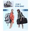 image:imageBAGSMART Gym Bag for Women amp Men Sports Travel Duffel Backpack with Shoe Compartment Laptop Compartment Water Resistant Carry On Weekender Bag for AirplaneGrey