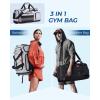 image:imageBAGSMART Gym Bag for Women amp Men Sports Travel Duffel Backpack with Shoe Compartment Laptop Compartment Water Resistant Carry On Weekender Bag for AirplaneDark Grey