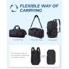 image:imageBAGSMART Gym Bag for Women amp Men Sports Travel Duffel Backpack with Shoe Compartment Laptop Compartment Water Resistant Carry On Weekender Bag for AirplaneBlack