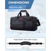 image:imageBAGSMART Gym Bag for Women amp Men Sports Travel Duffel Backpack with Shoe Compartment Laptop Compartment Water Resistant Carry On Weekender Bag for AirplaneBlack