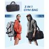 image:imageBAGSMART Gym Bag for Women amp Men Sports Travel Duffel Backpack with Shoe Compartment Laptop Compartment Water Resistant Carry On Weekender Bag for AirplaneBlack