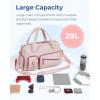 image:imageBAGSMART Gym Bag with Shoe Compartment  29L Personal Travel Duffle Bag for Women amp Men  Weekender Overnight Carry On Bag
