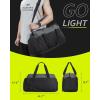 image:imageBAGSMART Gym Bags for Men Women Foldable Travel Duffle Bag Lightweight Weekender Duffel Bag With Shoe Compartment Water Resistant Workout Duffle Sports Bag for Travel Yoga Black1Black