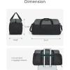 image:imageBAGSMART Gym Bags for Men Women Foldable Travel Duffle Bag Lightweight Weekender Duffel Bag With Shoe Compartment Water Resistant Workout Duffle Sports Bag for Travel Yoga BlackBlack