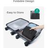 image:imageBAGSMART Gym Bags for Men Women Foldable Travel Duffle Bag Lightweight Weekender Duffel Bag With Shoe Compartment Water Resistant Workout Duffle Sports Bag for Travel Yoga BlackBlack