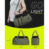 image:imageBAGSMART Gym Bags for Men Women Foldable Travel Duffle Bag Lightweight Weekender Duffel Bag With Shoe Compartment Water Resistant Workout Duffle Sports Bag for Travel Yoga BlackArmy Green
