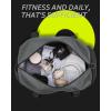 image:imageBAGSMART Gym Bags for Men Women Foldable Travel Duffle Bag Lightweight Weekender Duffel Bag With Shoe Compartment Water Resistant Workout Duffle Sports Bag for Travel Yoga BlackArmy Green