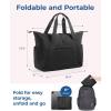 image:imageBAGSMART Personal Item Travel Bag For Spirit Airlines 23L Lightweight Gym Bag for Women Foldable Duffle Bag Weekender Overnight Bag for Travel GymBlack