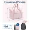 image:imageBAGSMART Personal Item Travel Bag For Spirit Airlines 23L Lightweight Gym Bag for Women Foldable Duffle Bag Weekender Overnight Bag for Travel GymPink