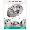 image:imageBAGSMART Reiki Gym Bag for Women MiniMedium Crossbody Bags for Women 5L Dance Bag with Detachable Strap 15L Yoga Mate Bag with Wet amp Dry Pocket MiniSand Brown15LBlack